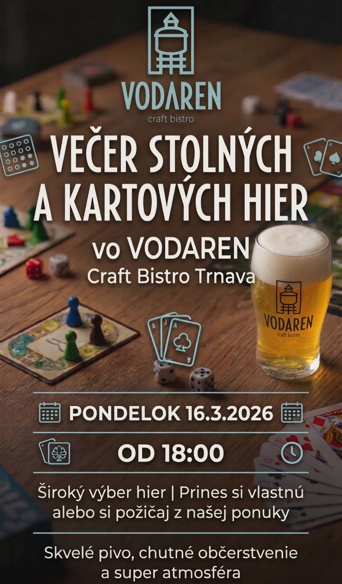VEČER STOLNÝCH A KARTOVÝCH HIER